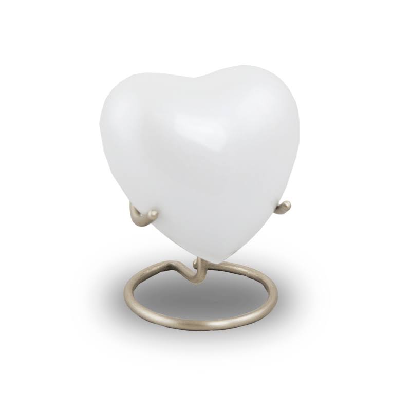 Extra Small White Cremation Urn M759462