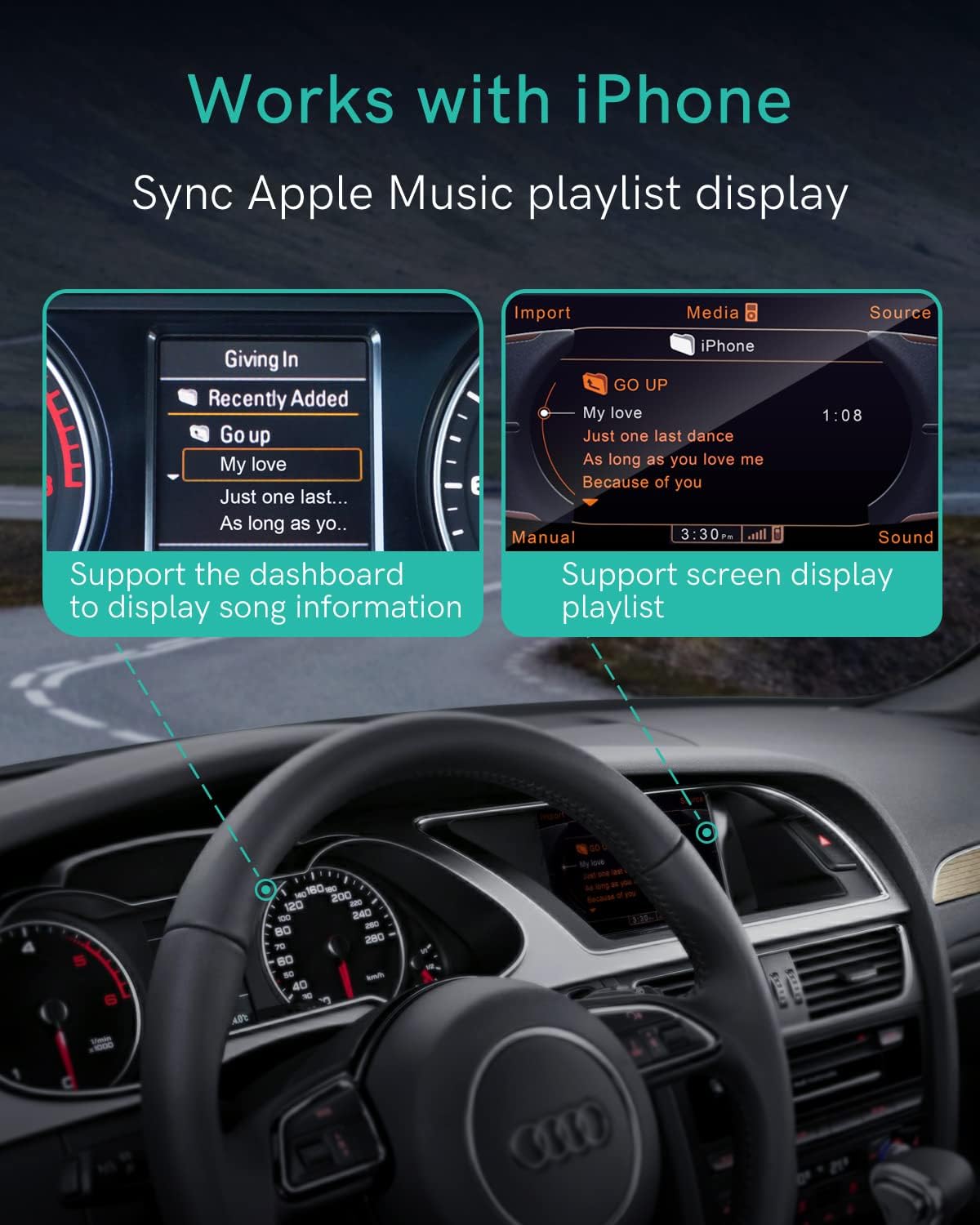 Bluetooth 5.0 aptX-HD Car Adapter Pack of 2 B32413