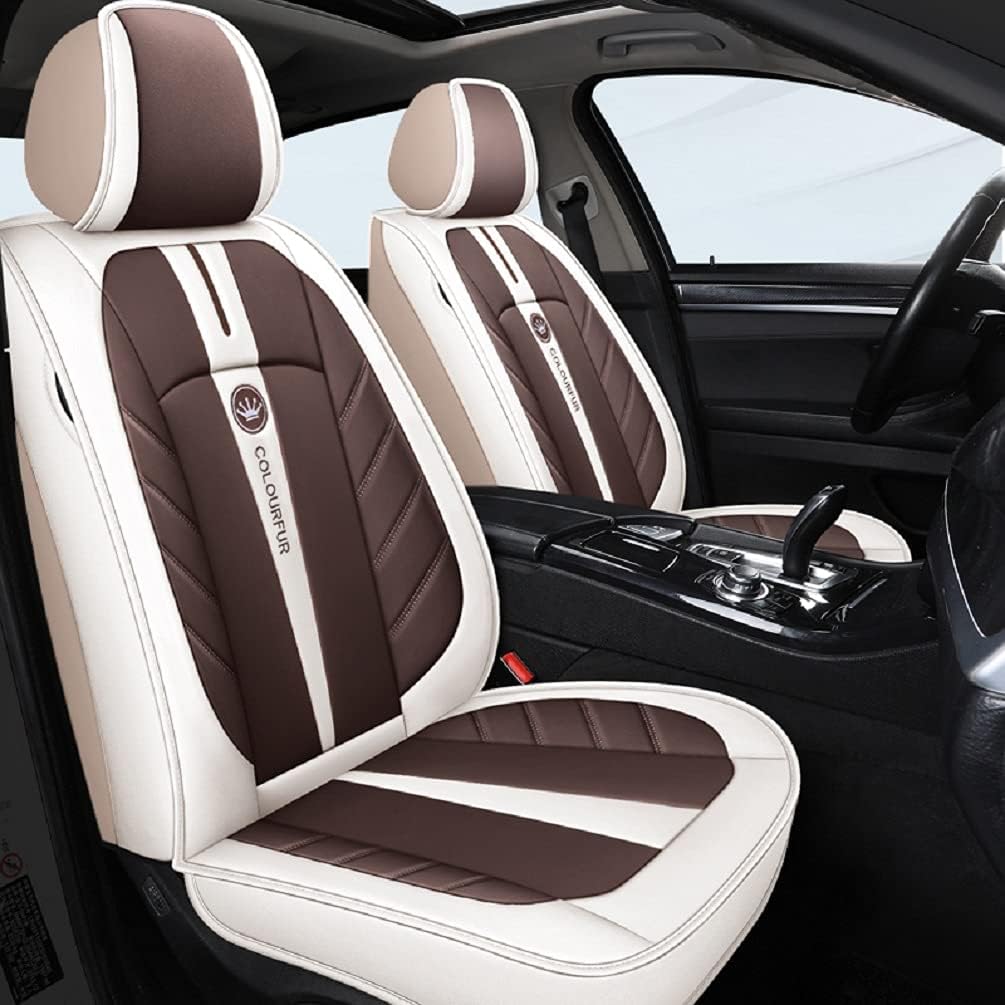 PU Breathable Leather Car Seat Cover 5-Seater F6693