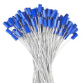 100PCS Steel Security Cable Seals Numbered Tamper Proof Tags 320mm Blue Pack of 2 B296930
