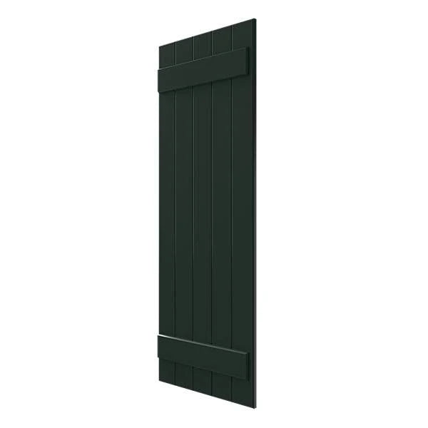 Chrome Composite Board-n-Batten Shutters (Per Pair) T983566