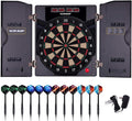Electronic Soft Tip Dartboard Set with Cabinet, 12 Darts LED Display S660168