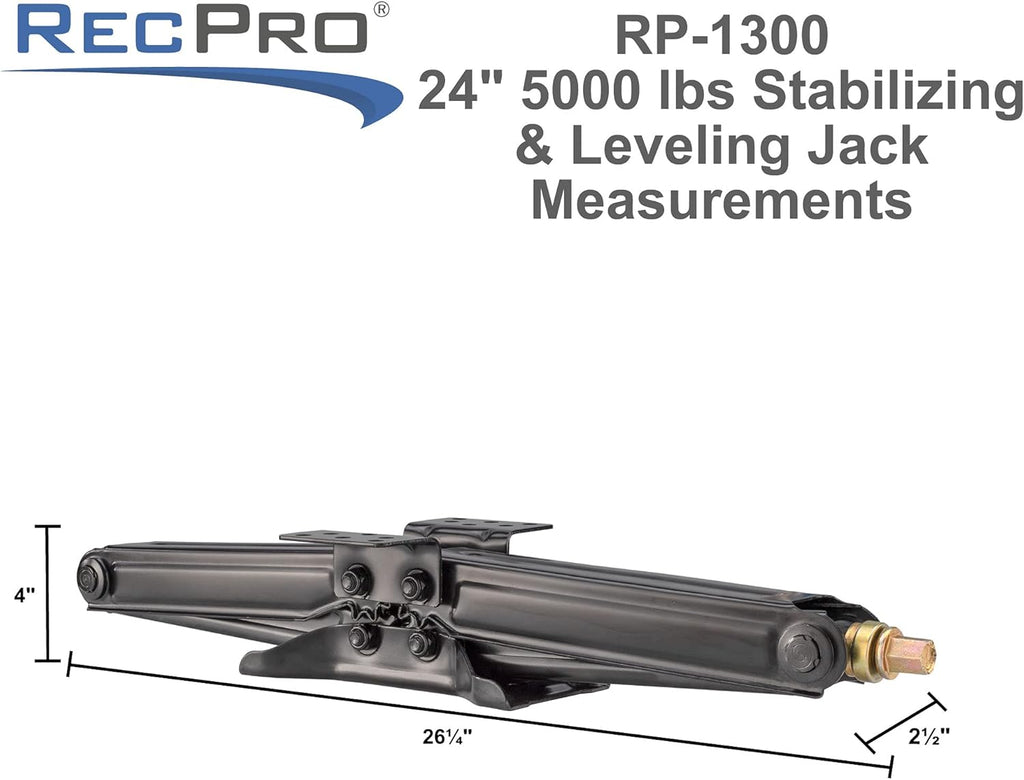 RV Scissor Jack 5000 LB Capacity Heavy Duty Leveling Jack 2-Pack W203