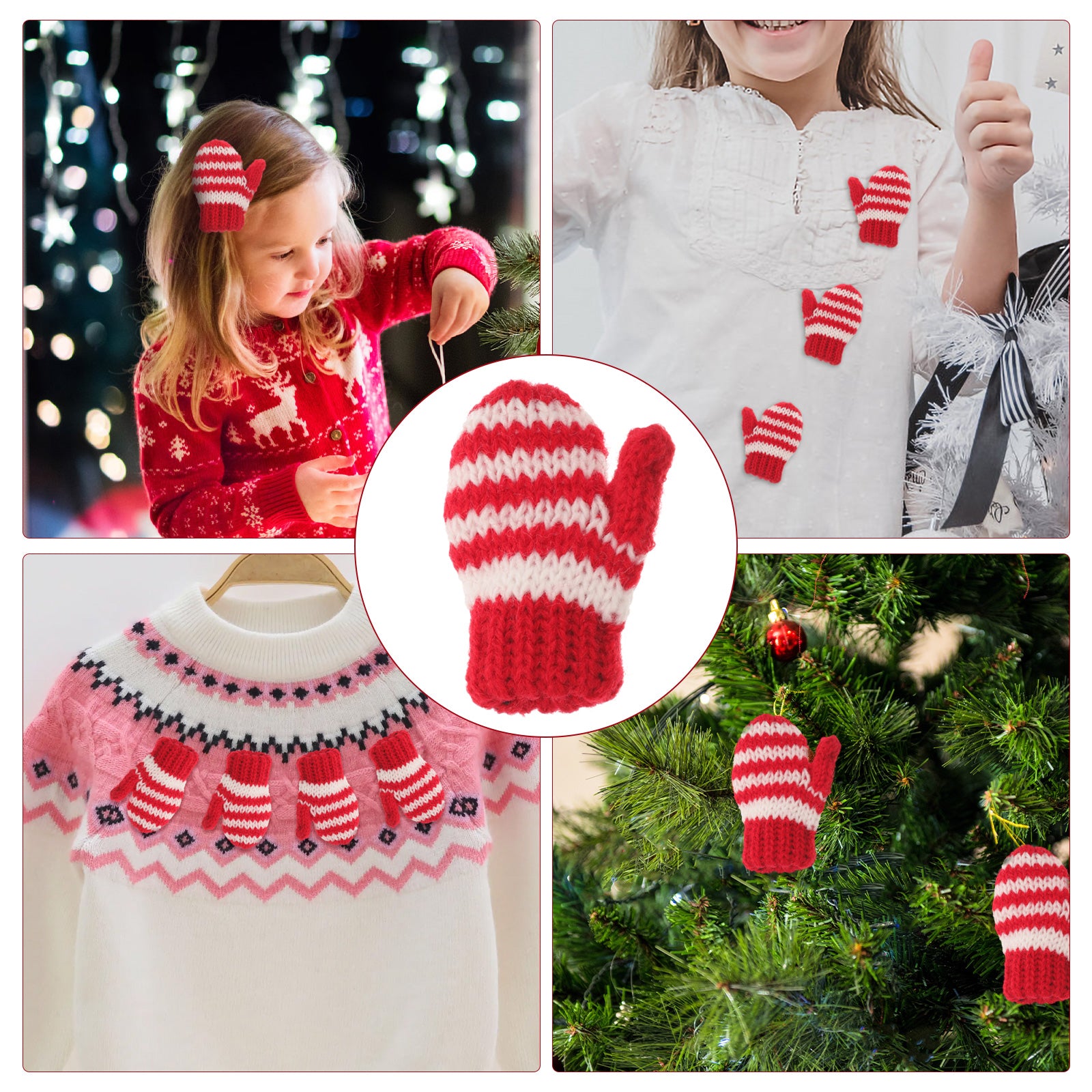Miniature Doll Gloves Christmas Ornaments F376052