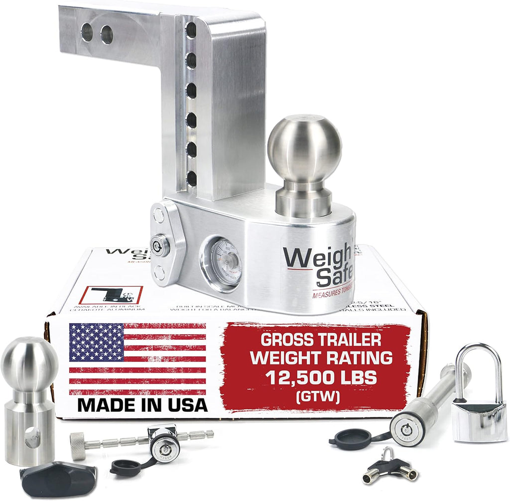 Aluminum Adjustable 6" Drop Stainless Steel Balls for 2" Receiver R7278