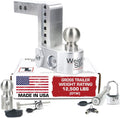 Aluminum Adjustable 6" Drop Stainless Steel Balls for 2" Receiver R7278