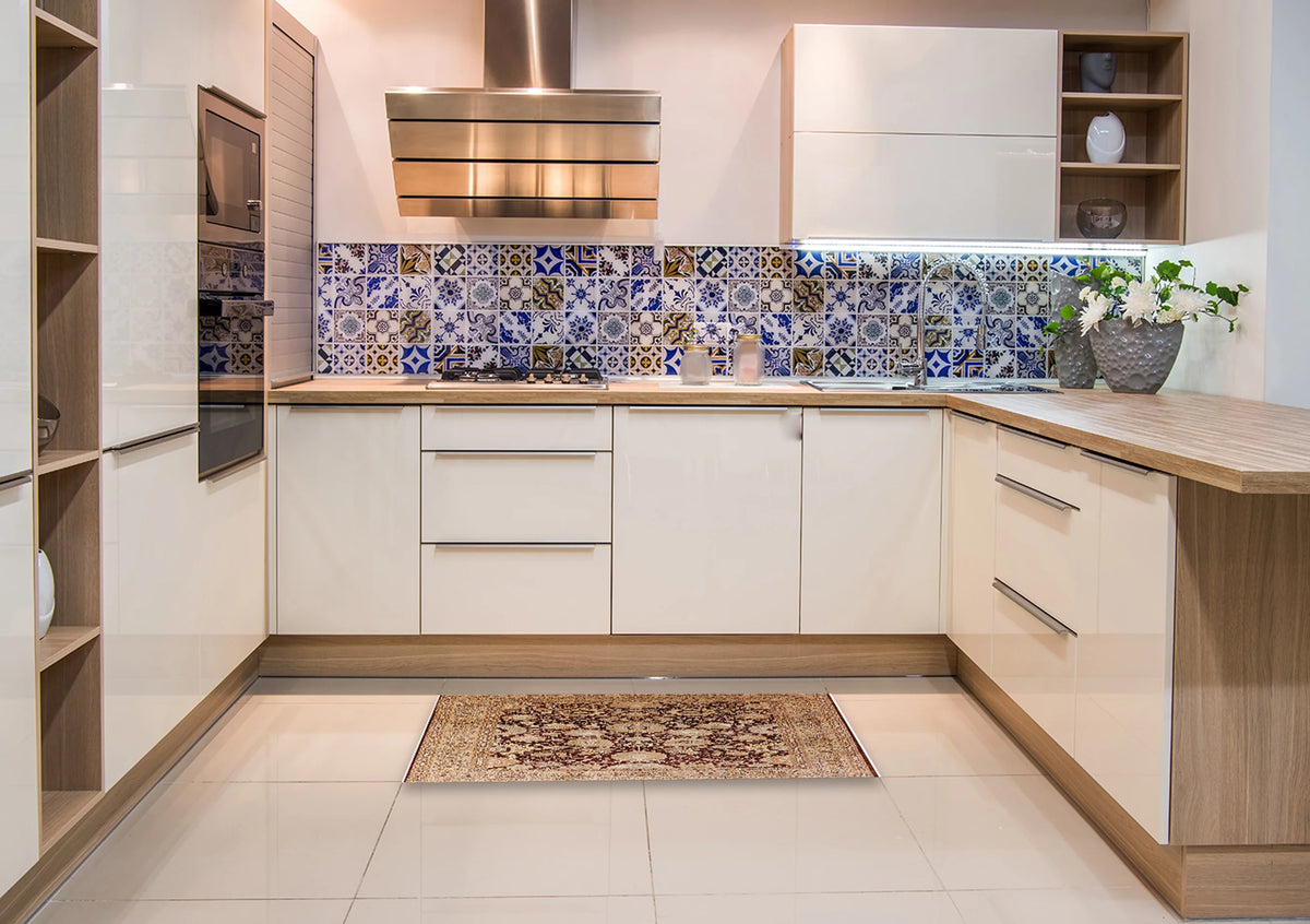 SandyBrown Rectangle Oriental Area Rug M757559