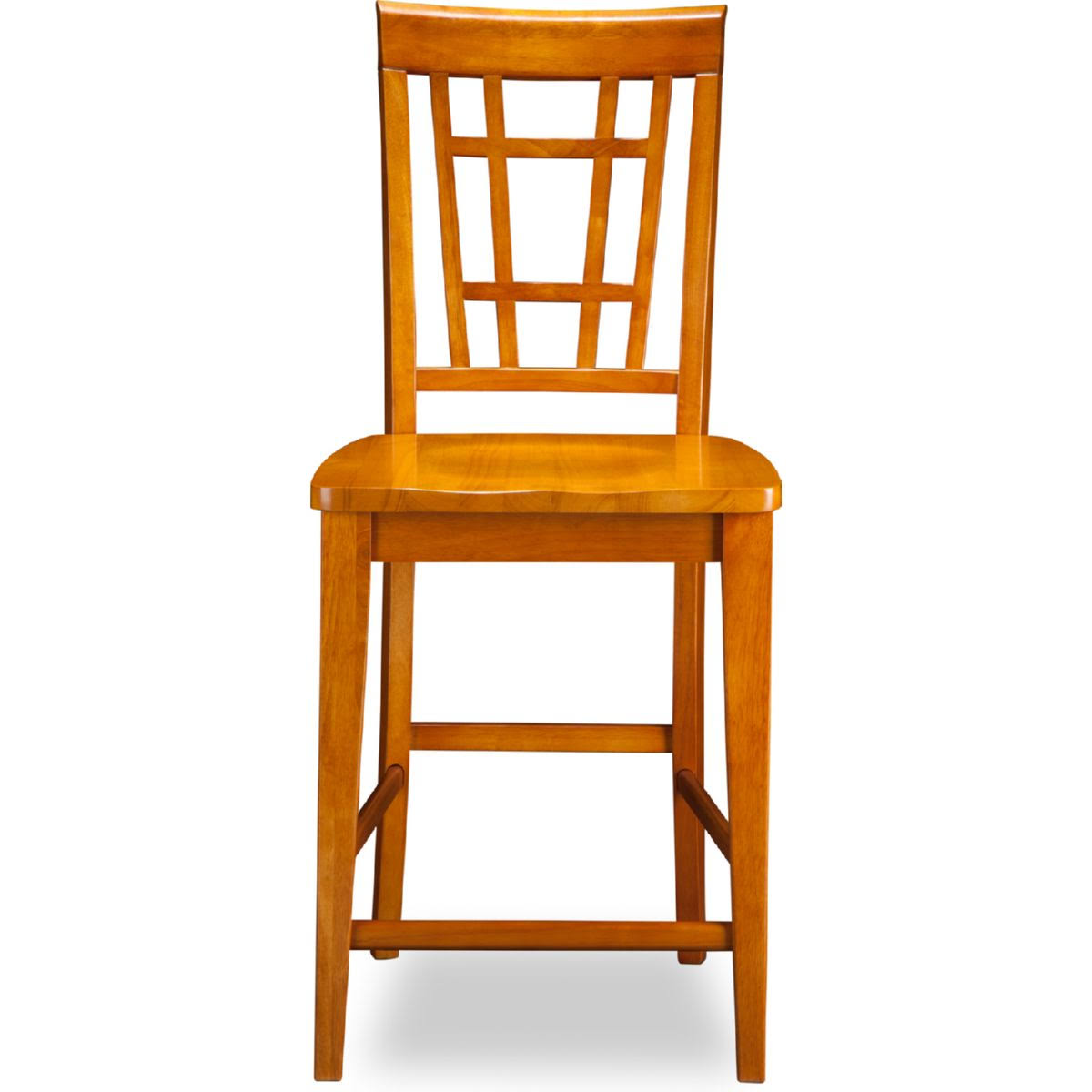 Caramel Latte Pub Chairs Set of 2 with Wood Seat N4594