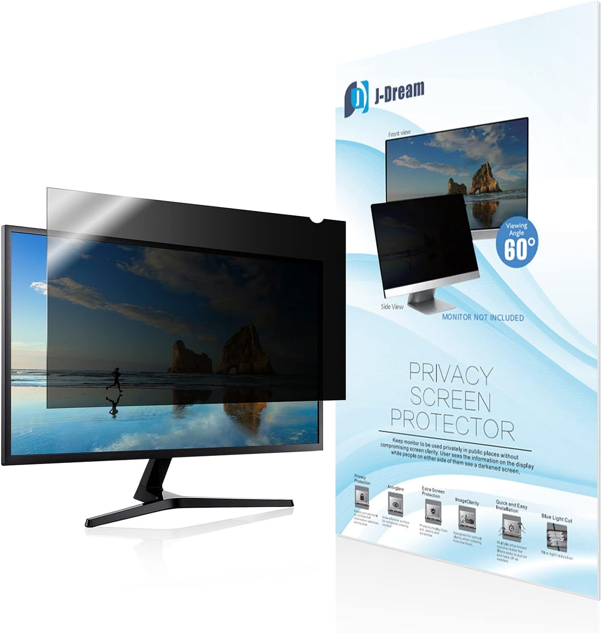 24 Inch Privacy Screen Filter for Widescreen Monitor (16:10 Aspect Ratio) I108