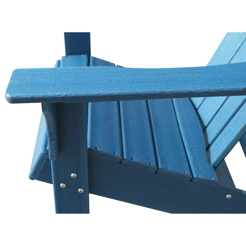 Grey Plastic Outdoor Adirondack Chair Y5890
