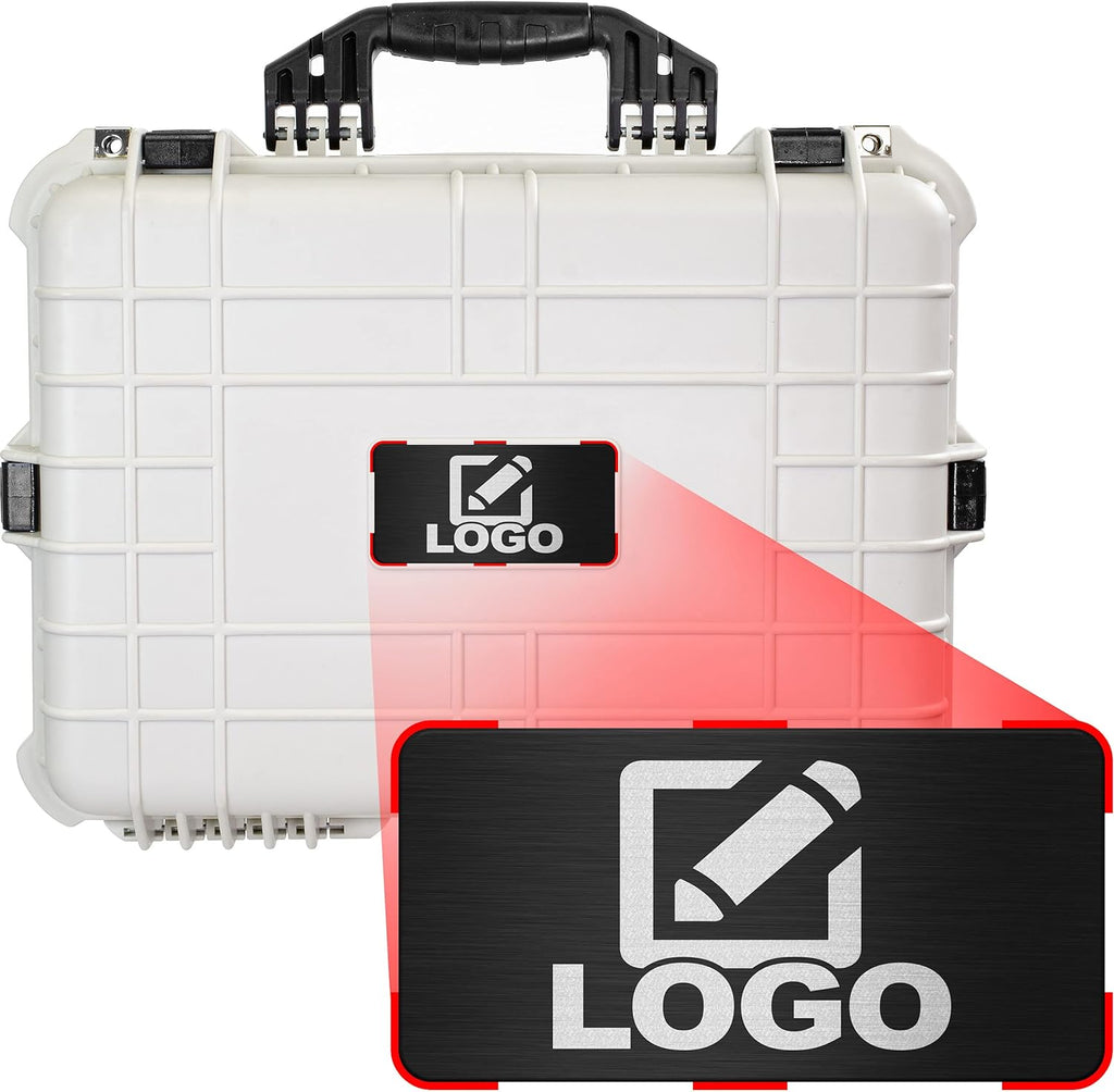 White 20 Inch Waterproof Shockproof Camera Case with Foam J606435