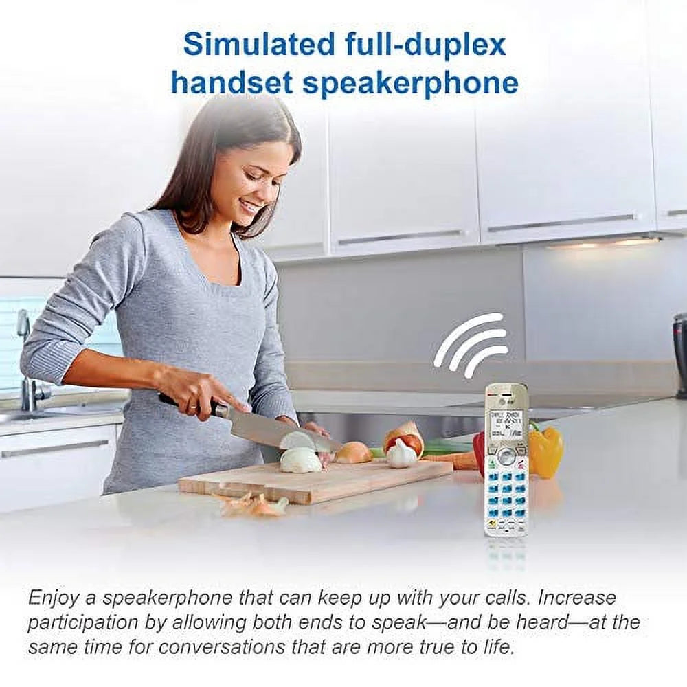 White/Champagne DECT 6.0 Expandable Cordless Phone System with Digital Answering System R936570