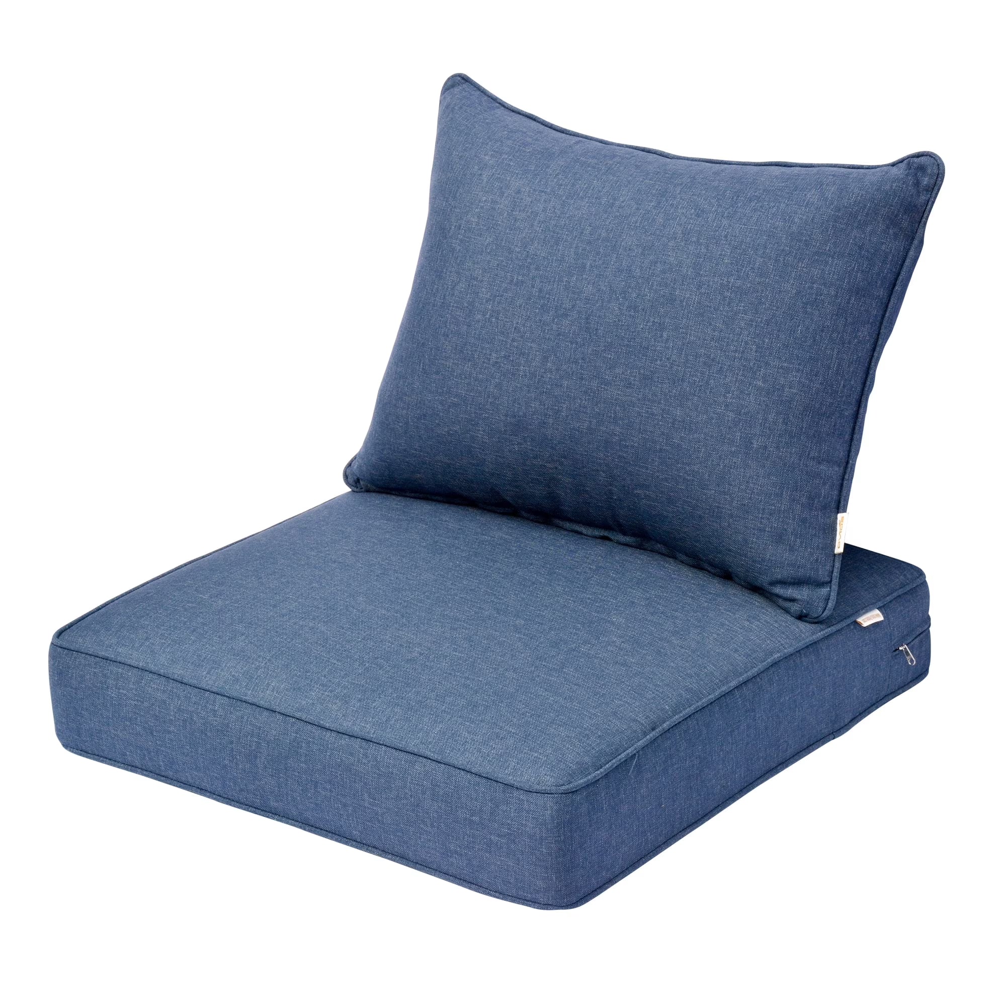 Blue 2-Piece Patio Sofa Seat and Back Cushion Set C746613