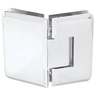 Satin Chrome Glass-to-Glass Hinge Shower Door Hardware U912