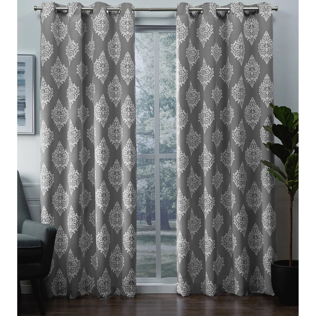 Blackout Grommet Curtain Panel Pair W336