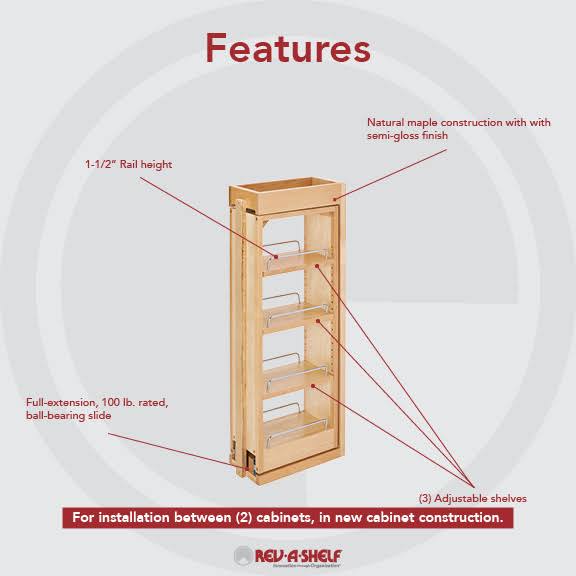 Pull-Out Between Cabinet Wall Filler V891419