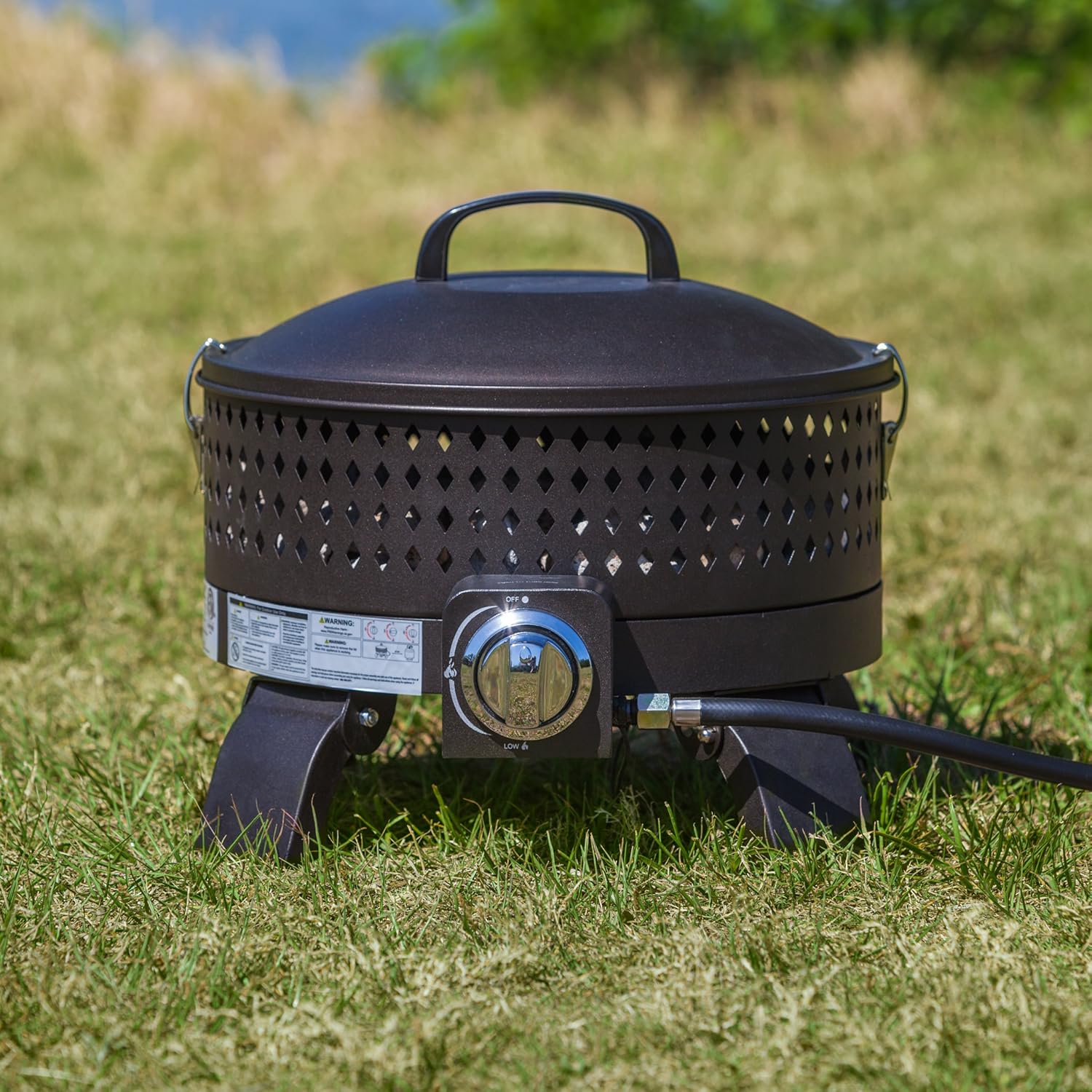 Portable Gas Fire Pit, Dark Bronze S27589
