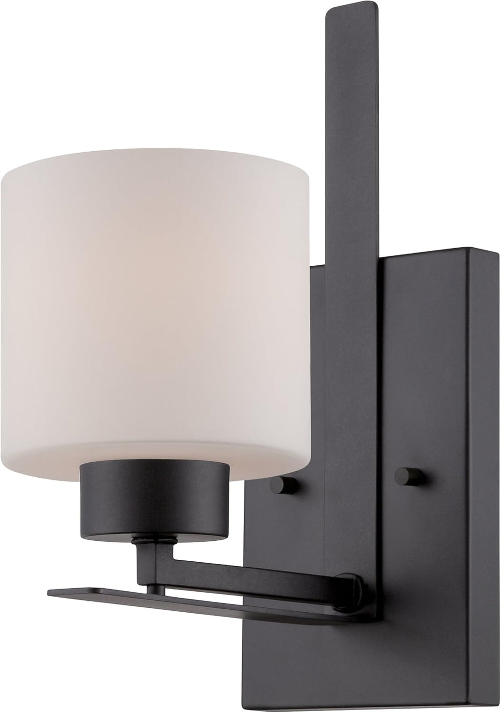 Two Light Vanity with Etched Opal Glass Polished Nickel Fixture O693