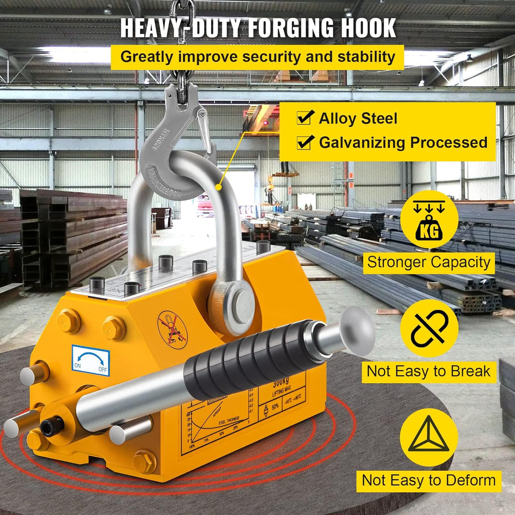 Steel Magnetic Lifter 880 LB 400 KG Neodymium Lifting Magnet Y5732