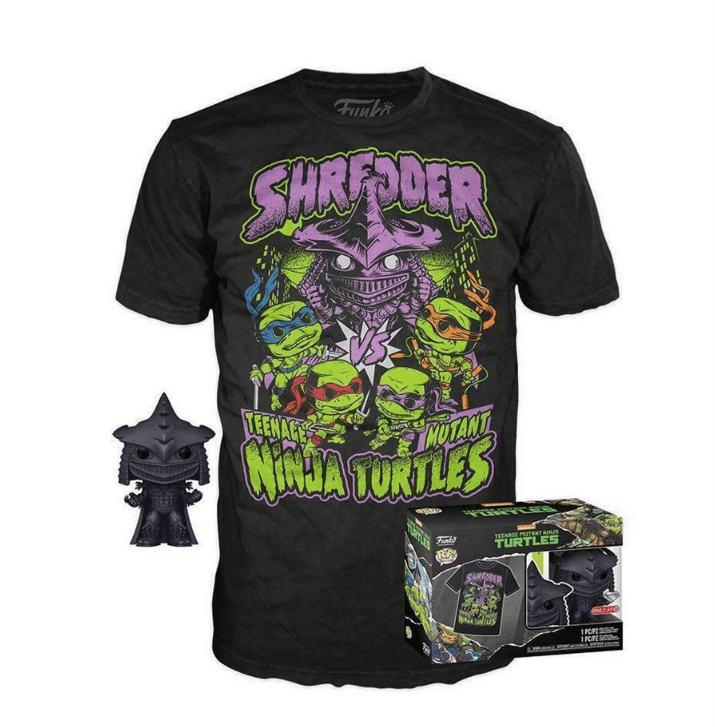 Funko POP! and Tee Teenage Mutant Ninja Turtles Shredder with Size Extra Large XL T-Shirt Collectors Box F621