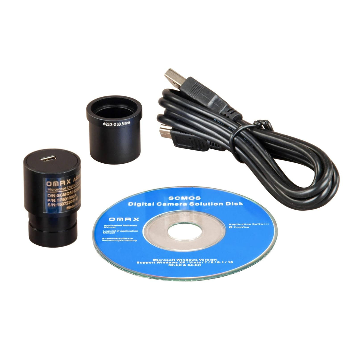 Binocular Stereo Microscope with Dual LED Lights and 1.3MP USB Camera P4549
