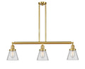 Small Cone 3 Light Island Light in Satin Gold U581196