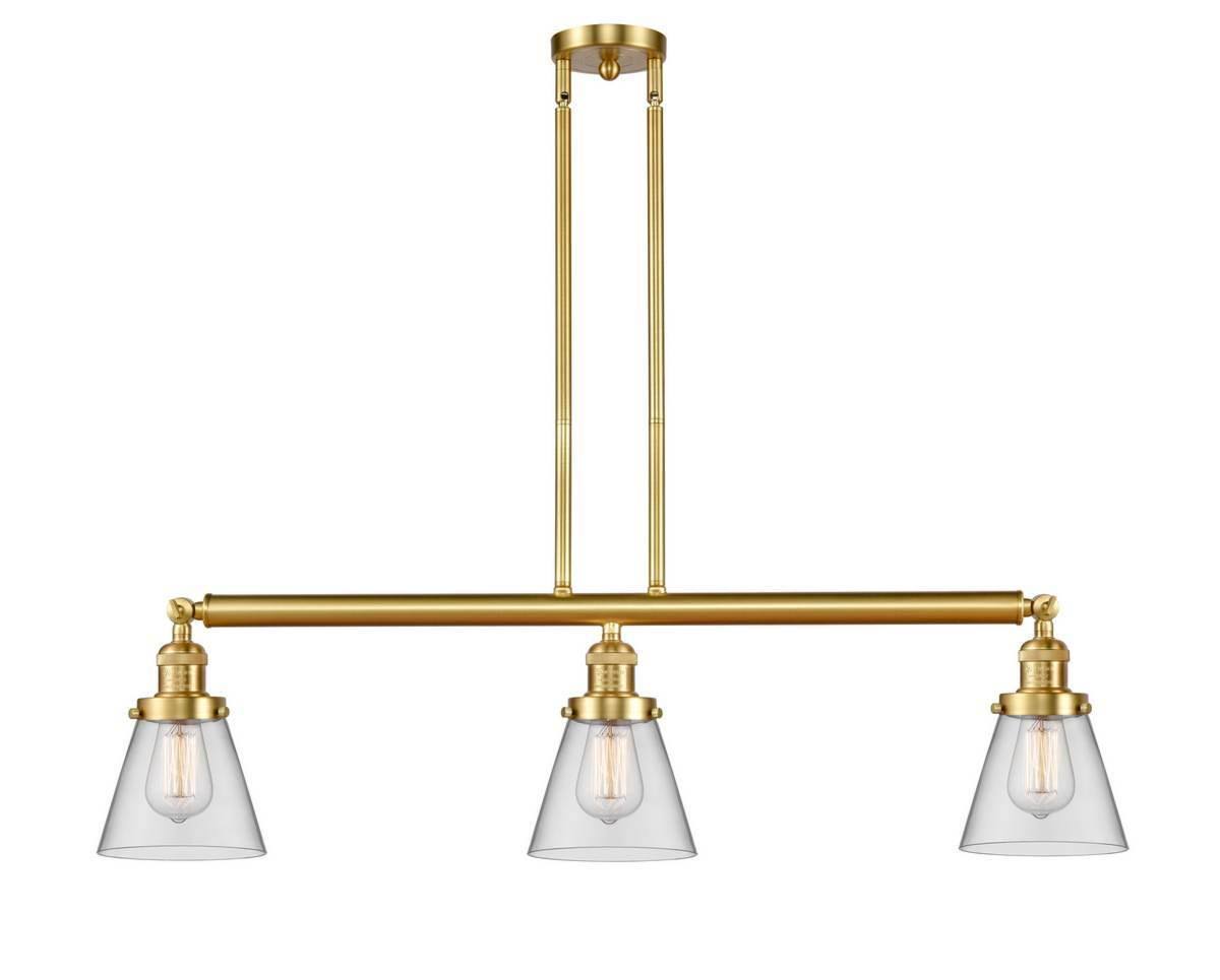 Small Cone 3 Light Island Light in Satin Gold U581196