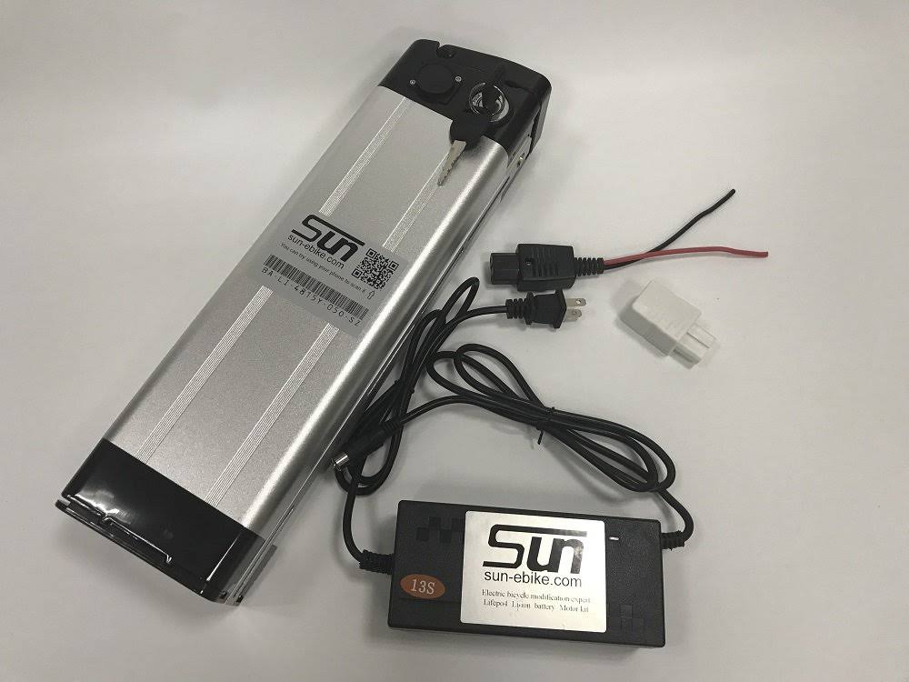 48V 15Ah 18650 Li-ion Lithium Battery Aluminum Case BMS 3A Charger E844