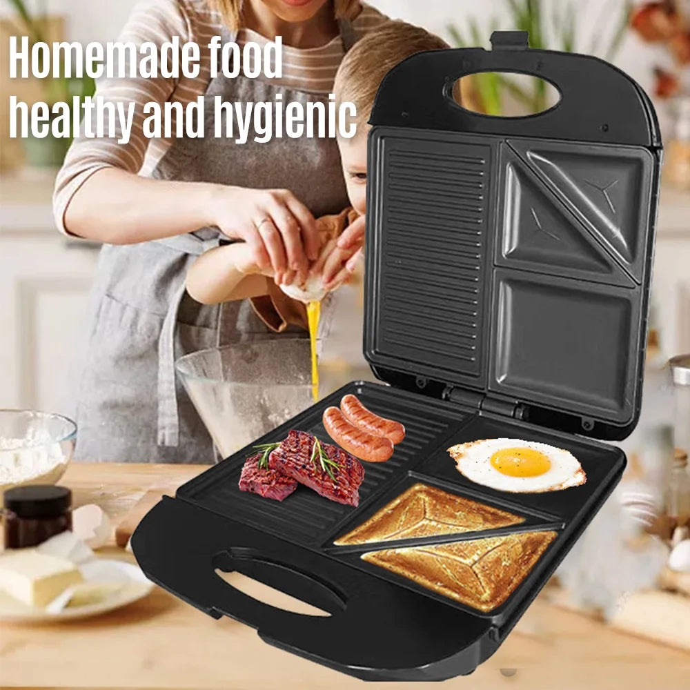 1400W Non-Stick Electric Grill Waffle Maker R2257