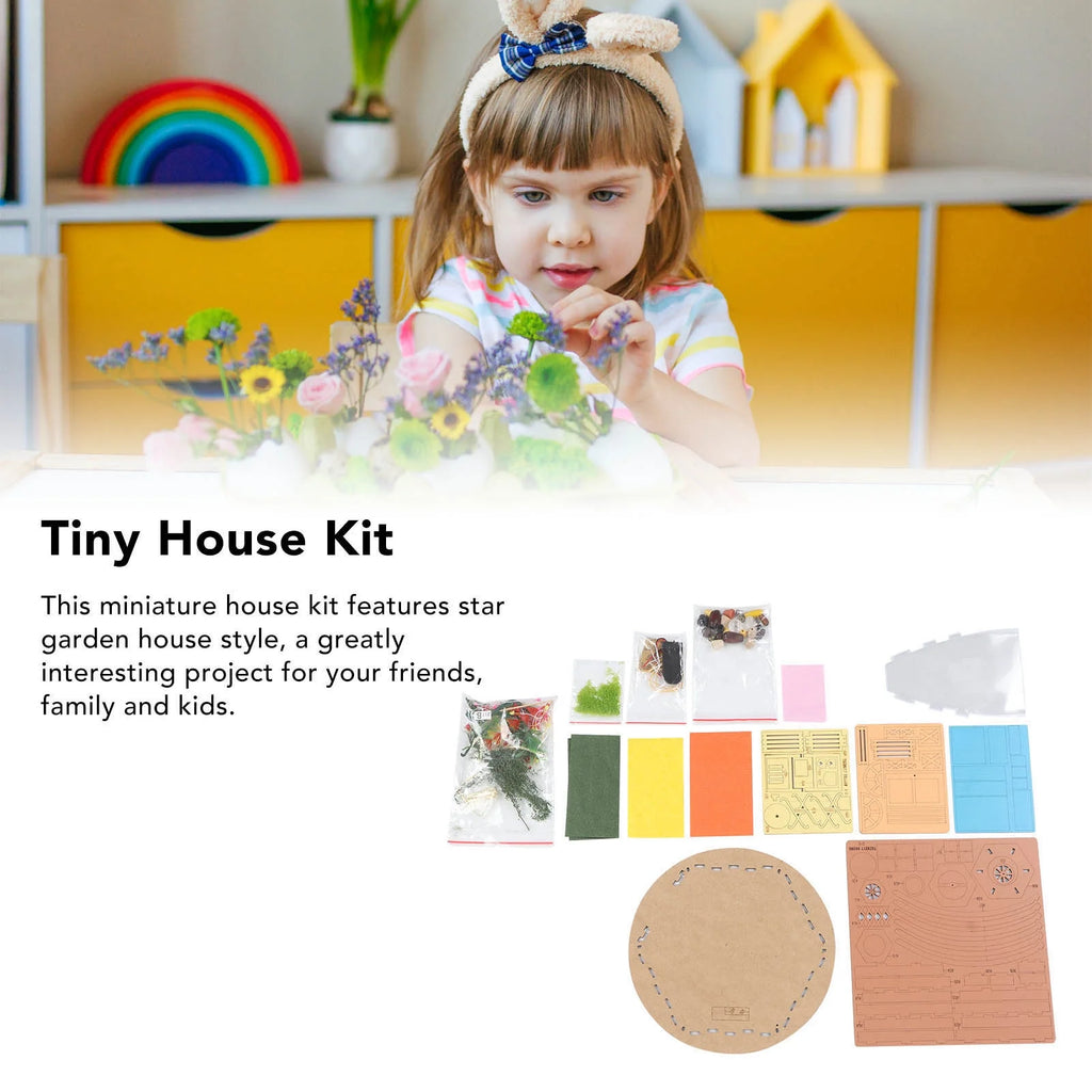 Miniature House Kit 1:24 Wood Dollhouse Kit R39368