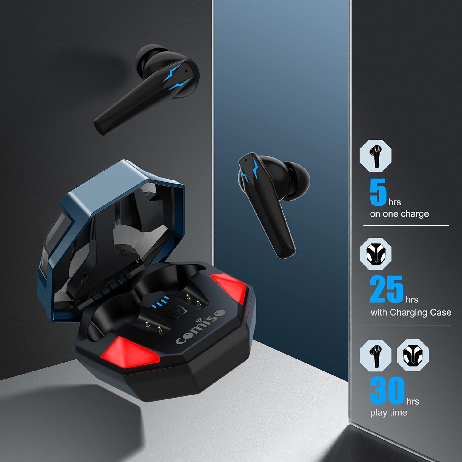 Wireless Earbuds Bluetooth in-Ear Headphone with Microphone Pack of 2 W462