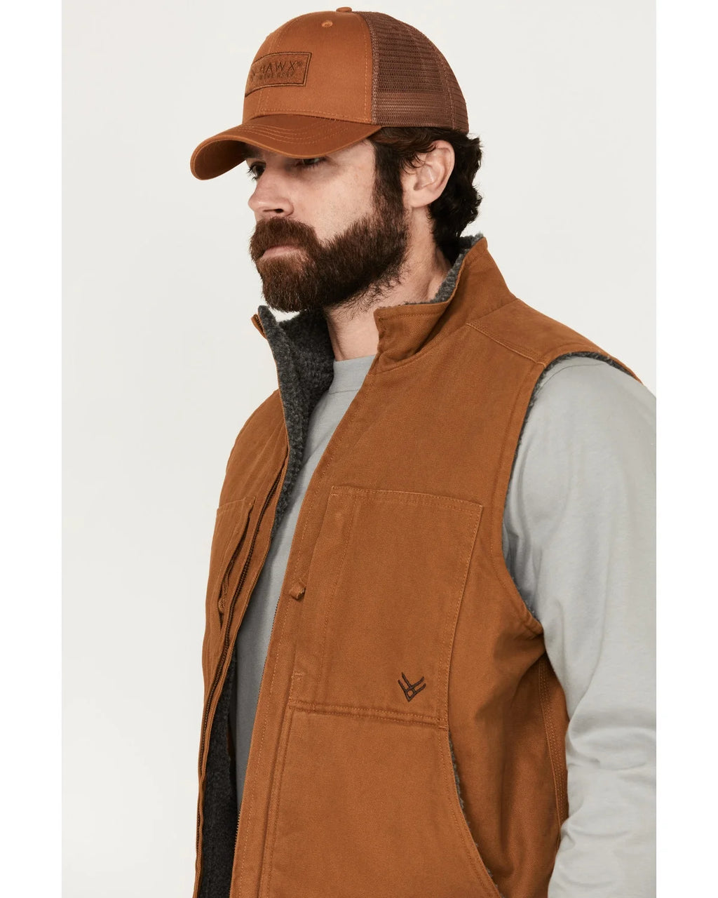 Rust Copper Large Duck Work Vest R4812