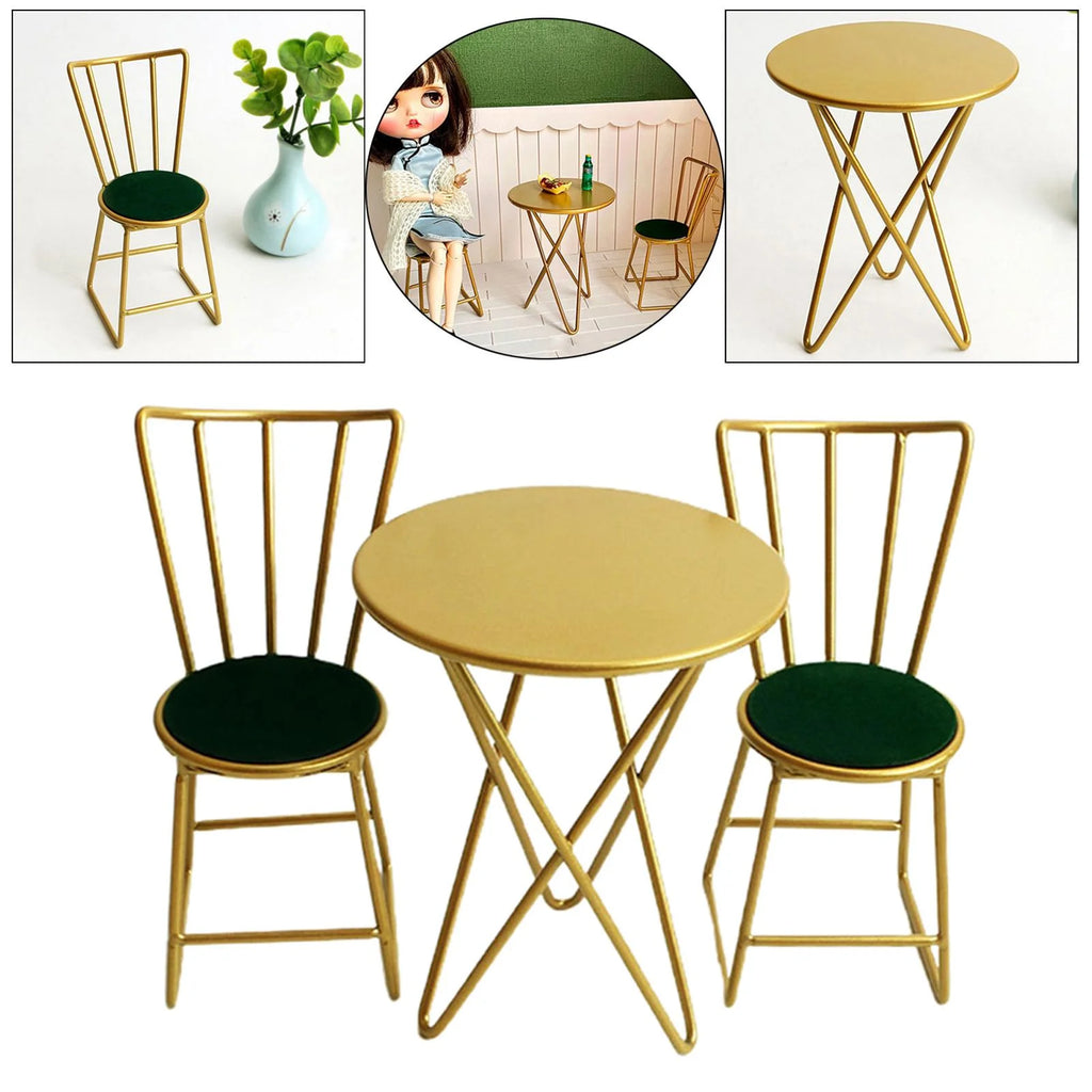 Golden Dollhouse Miniature Chairs Set U4075
