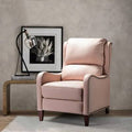 Pink Genuine Leather Club Recliner W67768