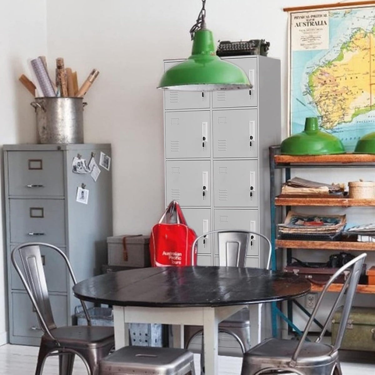 Light Gray Metal Locker Storage Cabinet C161330
