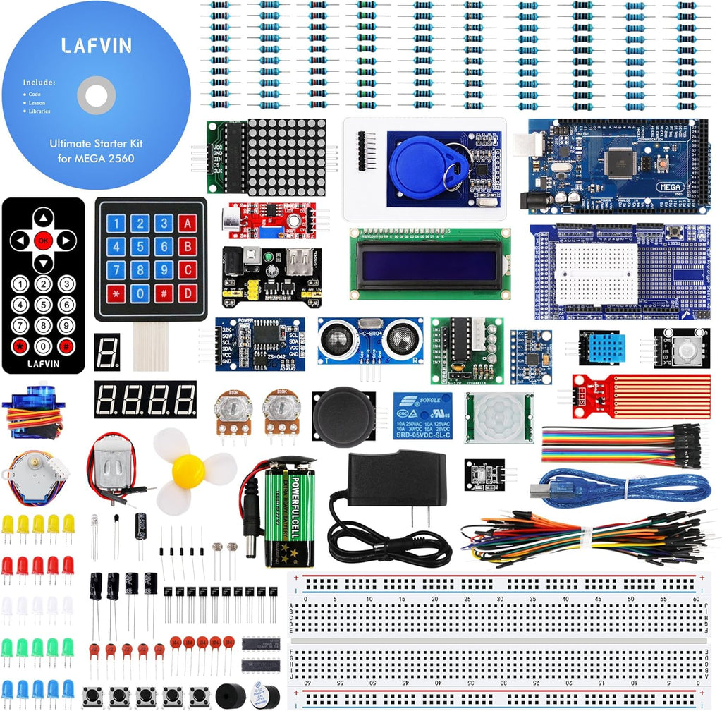 Mega 2560 Project Starter Kit with Tutorial Compatible with Arduino IDE Pack of 2 Z312
