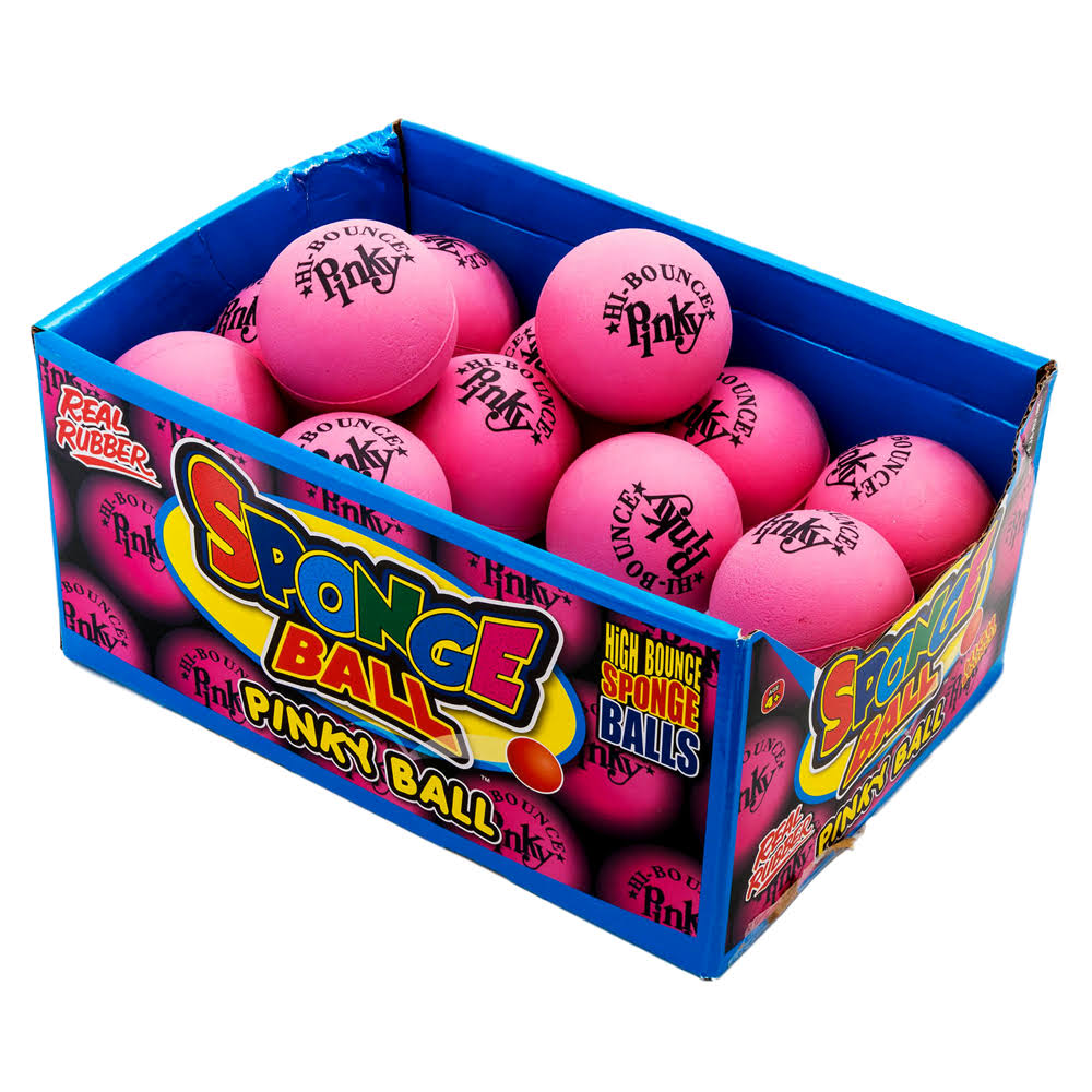 Pink Rubber Bouncing Ball Pack of 24 with One Small Bouncy Ball N889