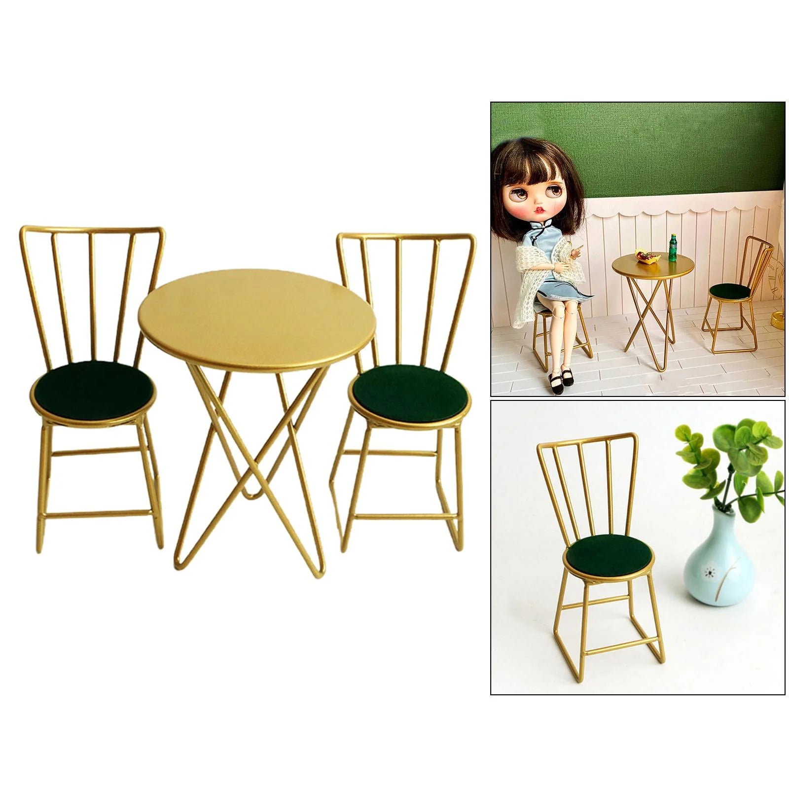 Golden Dollhouse Miniature Chairs Set U4075