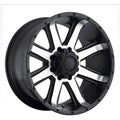 17 x 8 in. Satin Black Crusher Wheel F4914