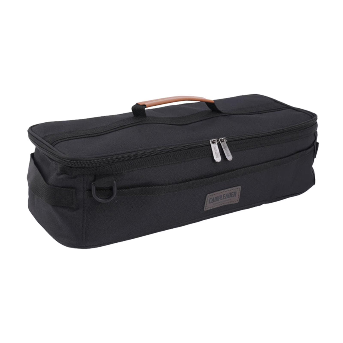 Tent Pole Bag with Handle Pockets Storage Bag for Hiking Travel black H577356