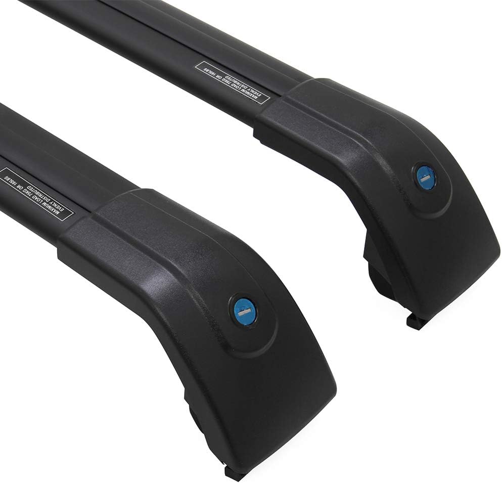 Black Cross Bars Roof Rack Side Rails Z1905