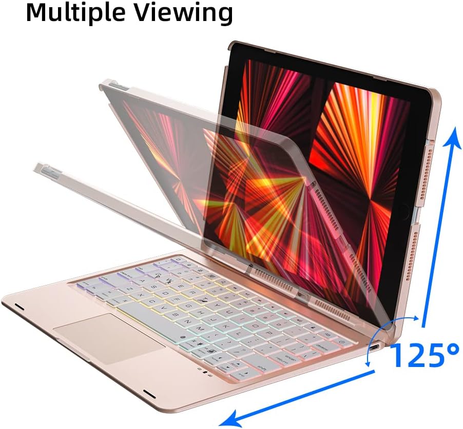 Black Aluminum Alloy Keyboard Case for iPad Air 4th Generation H7063
