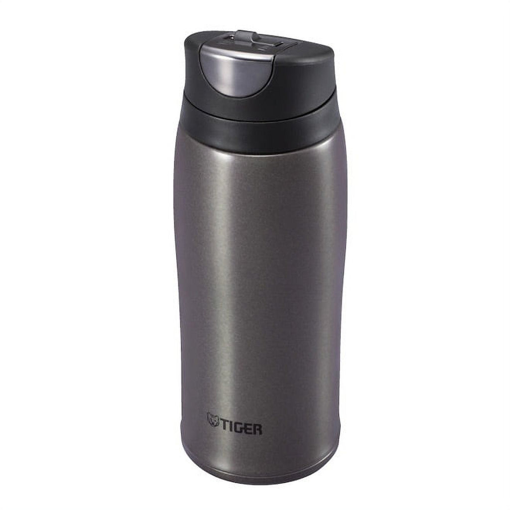 Stainless Steel Bottle With One Push Lid, 12 Oz, Gun Metallic S46091