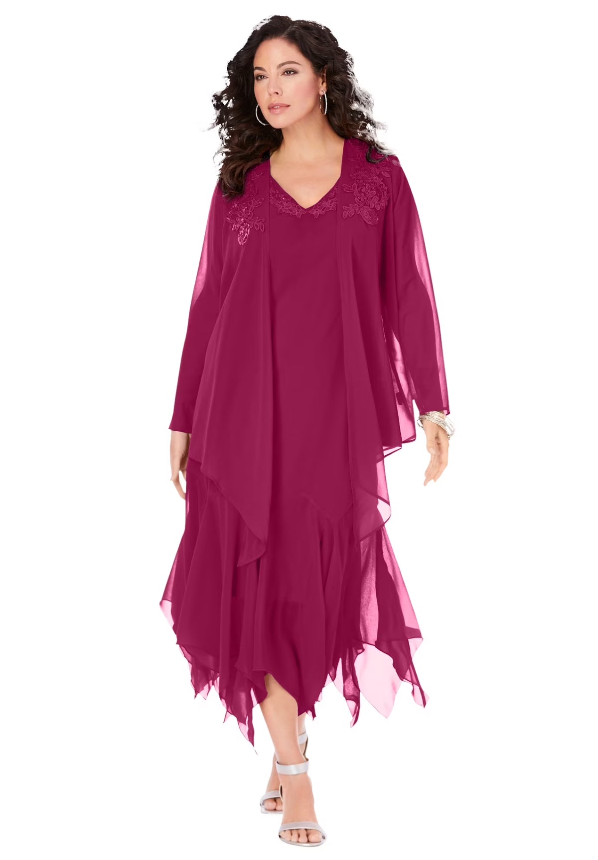 Sequin Jacket Dress Set R734899