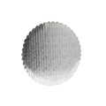 Silver Scalloped Cake Circle 8 inch, Quantity: 100 K8154