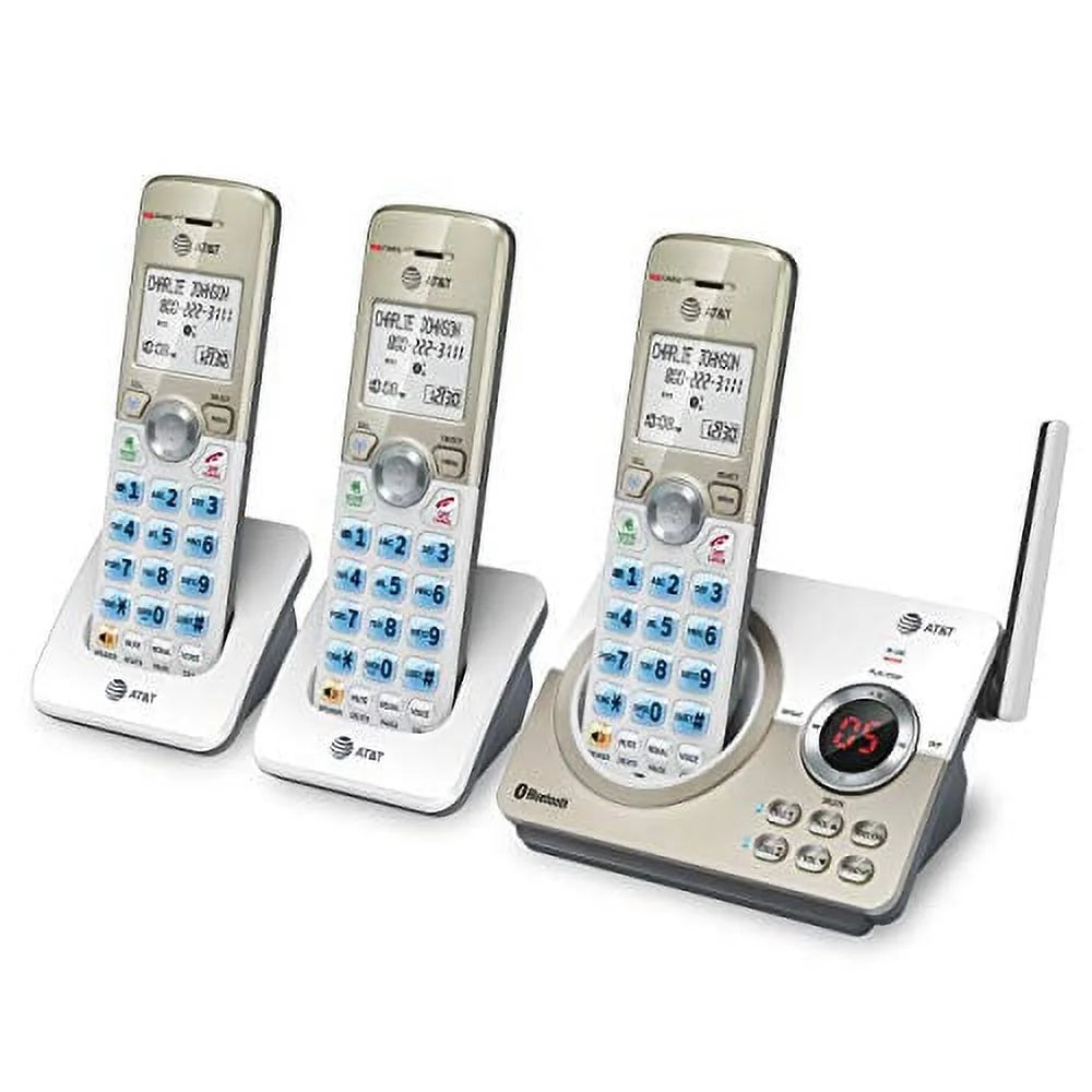White/Champagne DECT 6.0 Expandable Cordless Phone System with Digital Answering System R936570