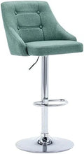 Swivel Fabric Tufted Barstool with Back G234