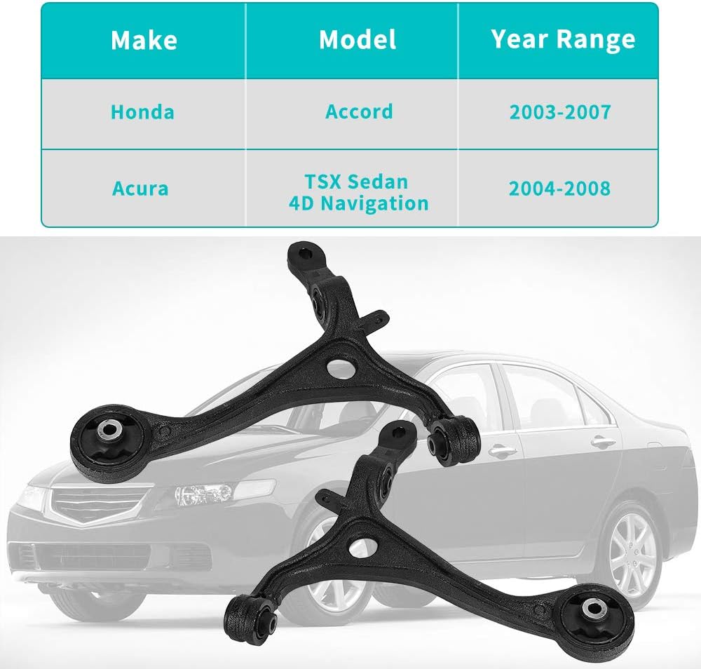 4 Piece Front Lower Control Arms Kit with Ball Joint Assembly E18328
