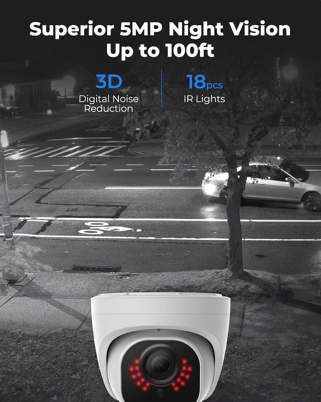 5MP PoE Dome Security Cameras (Pack of 2) X370984