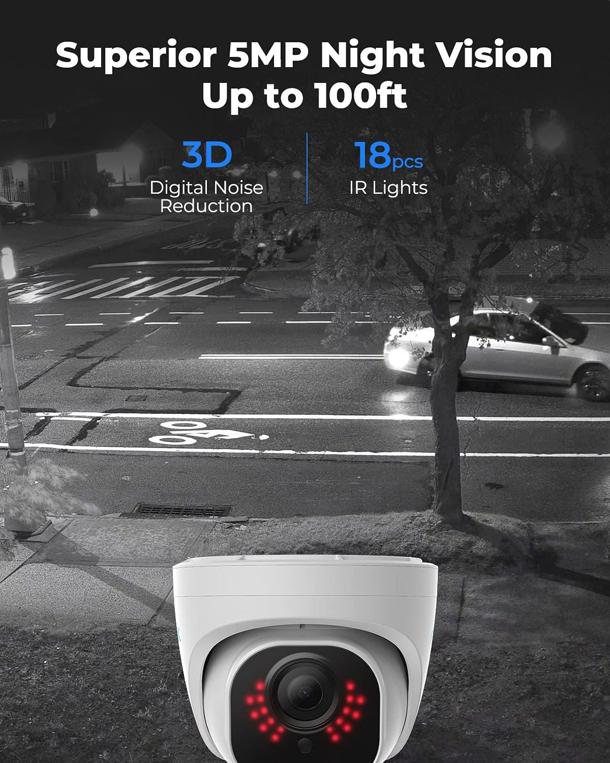 5MP PoE Dome Security Cameras (Pack of 2) X370984